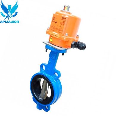 Butterfly valve Vitech with cast iron disk with electric drive Belimo SY1 DN 80