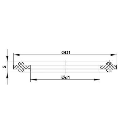 EPDM уплотнение для CLAMP соединения DIN DN 125