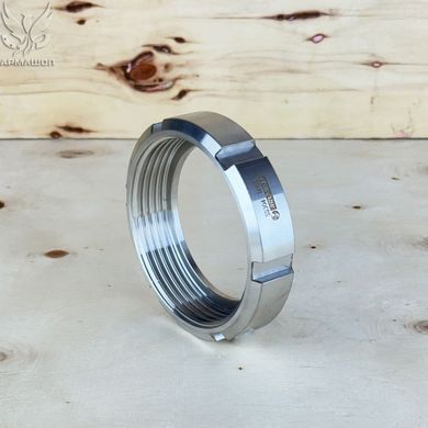 Гайка шлицевая нержавеющая для муфты молочной DIN AISI 304 DN 65