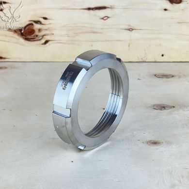 Гайка шлицевая нержавеющая для муфты молочной DIN AISI 304 DN 65