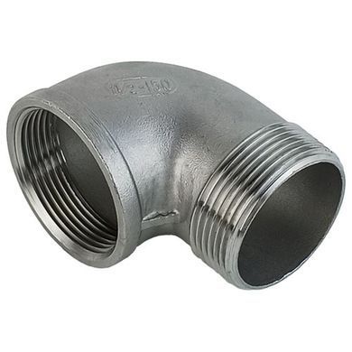 Колено 90 градусов нержавейка AISI 304 НР DN 8 (1/4")