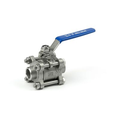 Ball valve stainless three-part welded AISI 304 DN 20