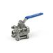 Ball valve stainless three-part welded AISI 304 DN 20 photo 1
