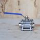 Ball valve stainless three-part welded AISI 304 DN 20 photo 2
