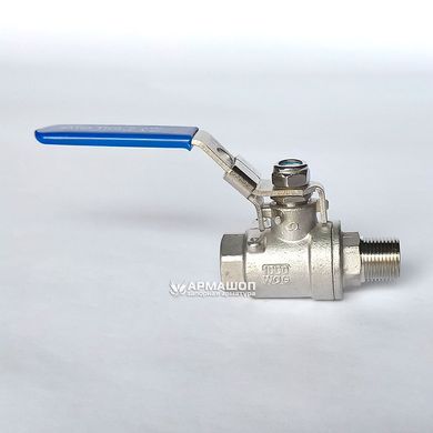 Ball valve stainless two-part DN 10 (3/8")