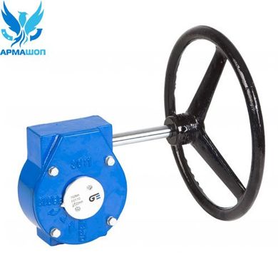 Butterfly valve Genebre 2103 with cast iron disk DN 350 with reducer