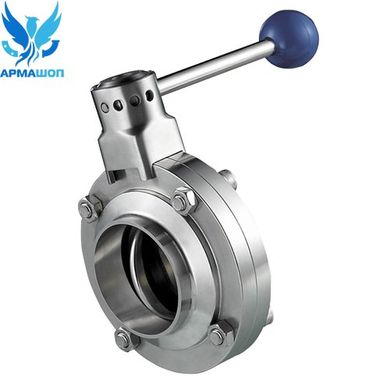 Rotary disk stainless steel valve welding/welding DIN AISI 304 DN 15