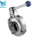 Rotary disk stainless steel valve welding/welding DIN AISI 304 DN 15 photo 1