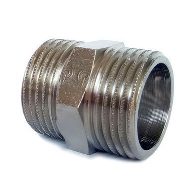 Ниппель никелированный резьба н-н Comisa DN 15 (1/2")