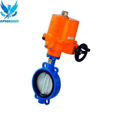 Butterfly valve Vitech with cast iron disk with electric drive Belimo SY2 DN 150