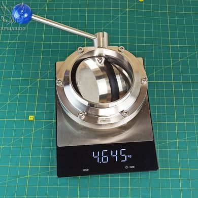 Rotary disk stainless steel valve welding/welding DIN AISI 304 DN 125