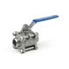 Ball valve stainless three-part welded AISI 304 DN 25 photo 1