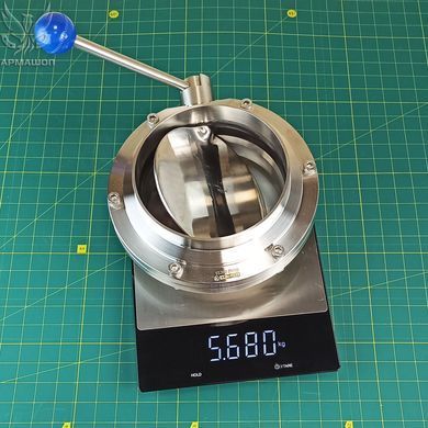 Rotary disk stainless steel valve welding/welding DIN AISI 304 DN 150