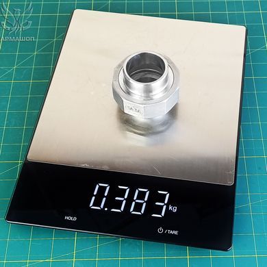 Американка прямая нержавеющая AISI 304 под приварку DN 32 с прокладкой PTFE