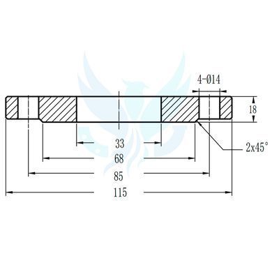 Фланец плоский нержавеющий ГОСТ 12820-80 Ду 25 (32) Ру 16