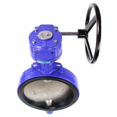 Butterfly valve Genebre 2109 with stainless steel disk DN 350 with reducer