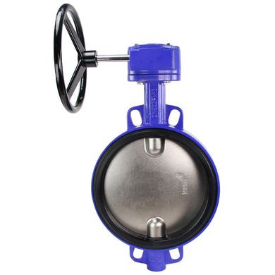 Butterfly valve Genebre 2109 with stainless steel disk DN 350 with reducer