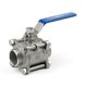 Ball valve stainless three-part welded AISI 304 Armaval DN 40 photo 1