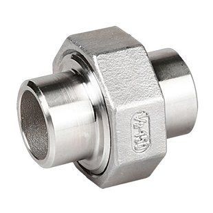 Американка пряма нержавіюча AISI 304 під приварку DN 50 з прокладкою PTFE