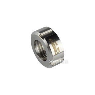 Stainless slotted nut for dairy coupling DIN AISI 304 DN 15