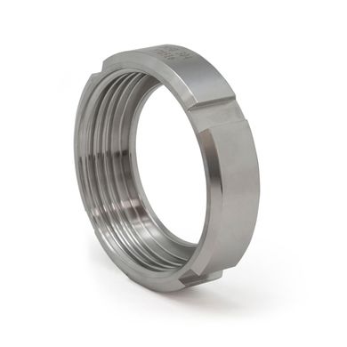 Stainless slotted nut for dairy coupling DIN AISI 304 DN 15