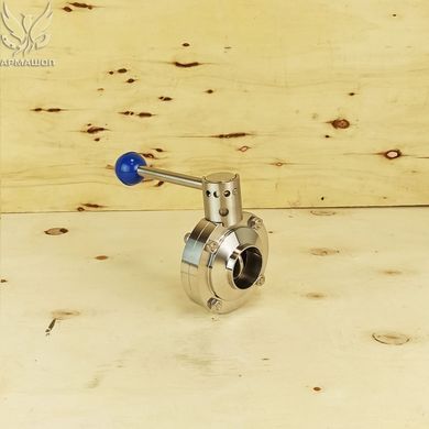 Rotary disk stainless steel valve welding/welding DIN AISI 304 DN 40