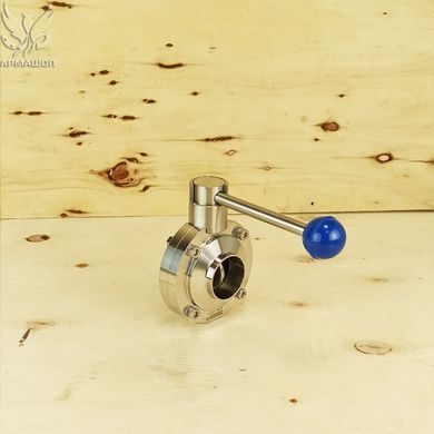 Rotary disk stainless steel valve welding/welding DIN AISI 304 DN 40
