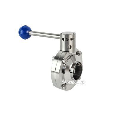 Rotary disk stainless steel valve welding/welding DIN AISI 304 DN 40