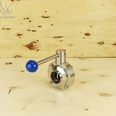 Rotary disk stainless steel valve welding/welding DIN AISI 304 DN 40