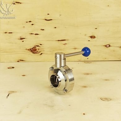 Rotary disk stainless steel valve welding/welding DIN AISI 304 DN 40