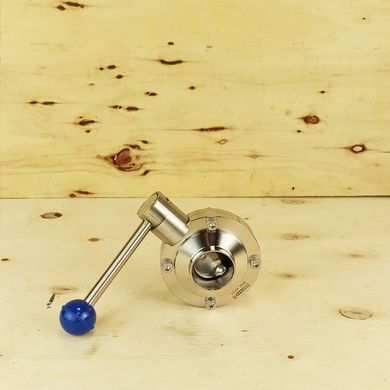 Rotary disk stainless steel valve welding/welding DIN AISI 304 DN 40