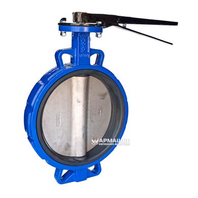 Butterfly valve Ayvaz KV-3 with stainless steel disk DN 250 with reducer