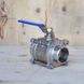 Ball valve stainless three-part welded AISI 304 DN 50 photo 3