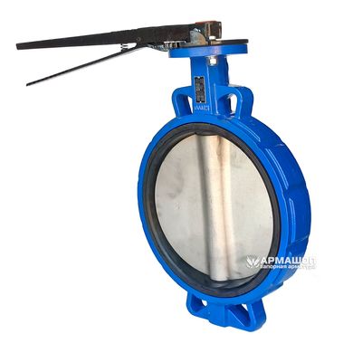 Butterfly valve Ayvaz KV-3 with stainless steel disk DN 300 with reducer