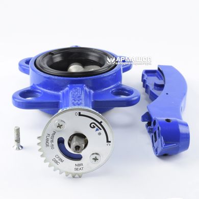 Genebre 2109 Butterfly Valve with stainless steel disk DN 65