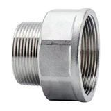 Переходник резьбовой нержавеющий AISI 304 DN 15врx10нр (1/2"x3/8")