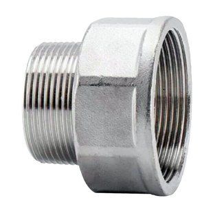 Перехідник різьбовий нержавіючий AISI 304 DN 15врx10зр (1/2"x3/8")