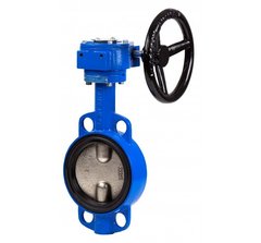 Butterfly valve Genebre 2103 with cast iron disk DN 300 with reducer