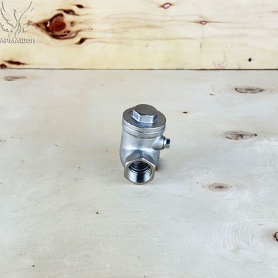 Клапан обратный муфтовый поворотный нержавеющий Armaval DN 15 (1/2")