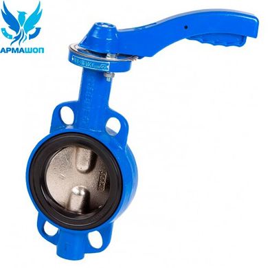 Butterfly valve Genebre 2103B with cast iron disk DN 350 with reducer