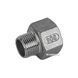 Перехідник різьбовий нержавіючий AISI 304 DN 20врx15зр (3/4"x1/2") зображення 2