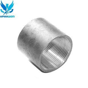Zinc plated steel coupling DN 25 (1")