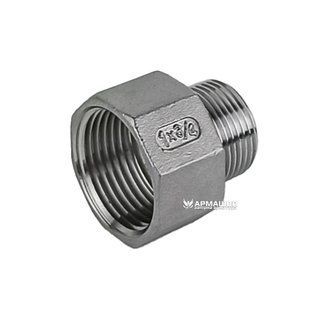 Перехідник різьбовий нержавіючий AISI 304 DN 25врx20зр (1"x3/4")