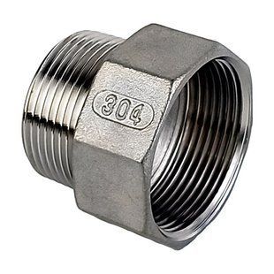 Перехідник різьбовий нержавіючий AISI 304 DN 25врx20зр (1"x3/4")