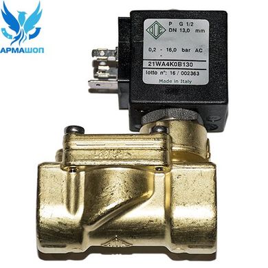 Solenoid valve ODE 21WA4KOB130 normally closed 1/2"
