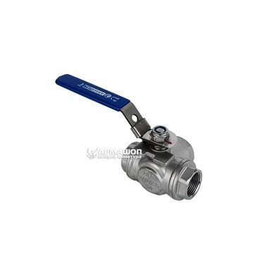 Кран трехходовой T-образный нержавеющий Armaval DN 20 (3/4")
