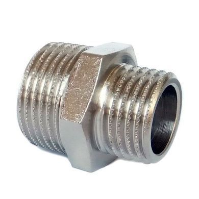 Ніпель перехідний нікельований різьба з-з Comisa DN 25x20 (1"x3/4")