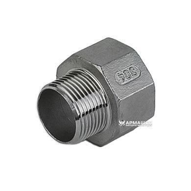 Перехідник різьбовий нержавіючий AISI 304 DN 25врx20зр (1"x3/4")