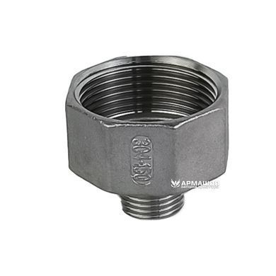 Перехідник різьбовий нержавіючий AISI 304 DN 32врx15зр (1 1/4"x1/2")