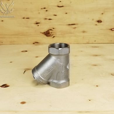 Фільтр сітчастий муфтовий нержавіючий AISI 304 DN 40 (1 1/2")